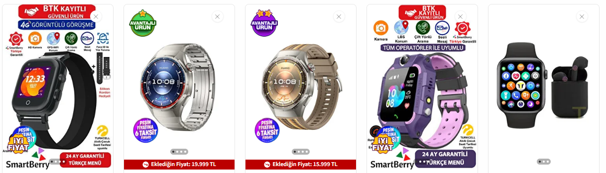 saat koleksiyonum....