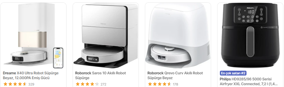 Akıllı robot listemi incele..