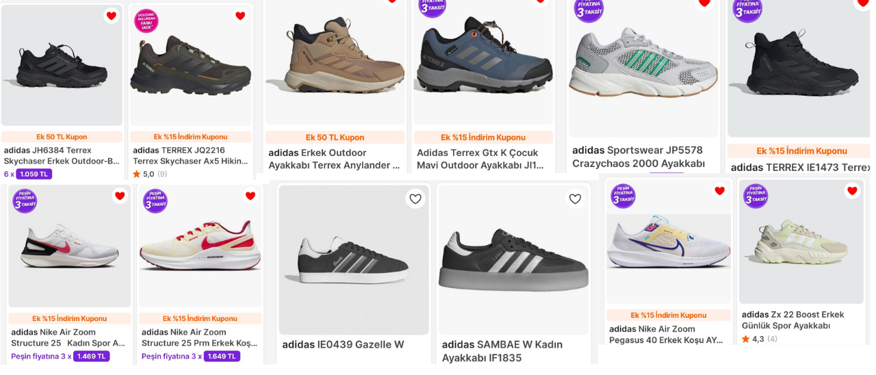 Hepsiburada Adidasın Efsane Modelleri