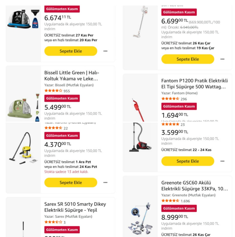 Amazon da oluşturduğum bu listeye bir gözat!